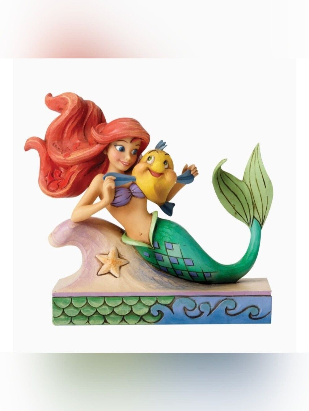 DisneyโTraditions Blue and Gold Ornament by Jim Shore Little Mermaid Ariel